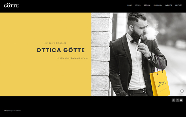 Sito web per Ottica Götte Lugano
