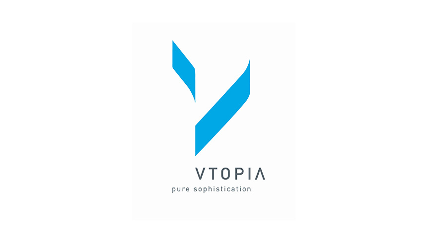 Vtopia design logo